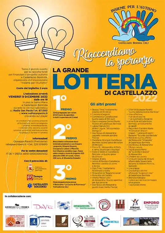 locandina "La grande lotteria di Castellazzo 2022"
